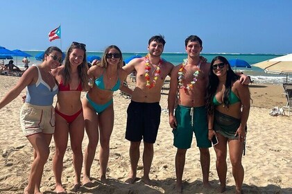 Coquito Drink and Salsa Beach Class