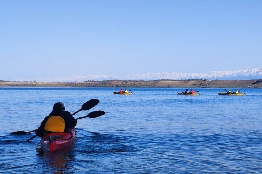 Kayaking on Issyk Kul Lake