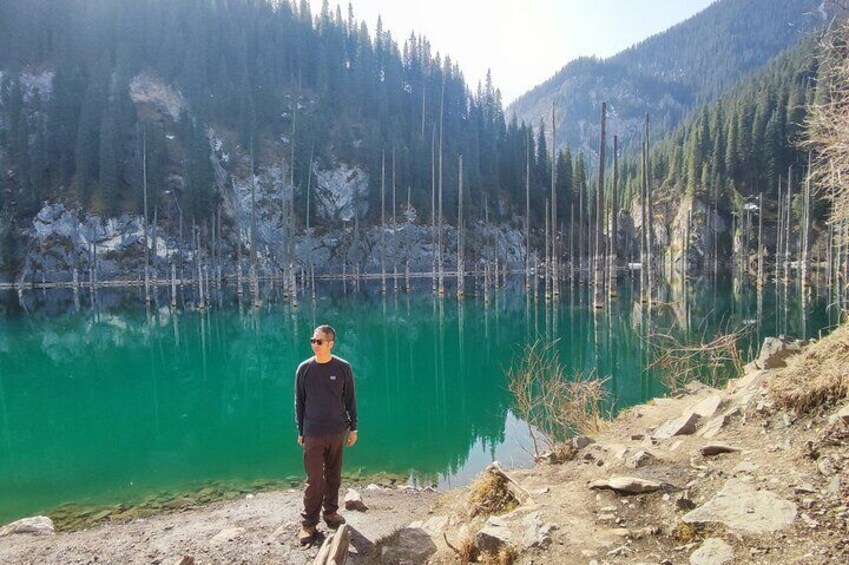 Lake Kaindy in Kazakhstan