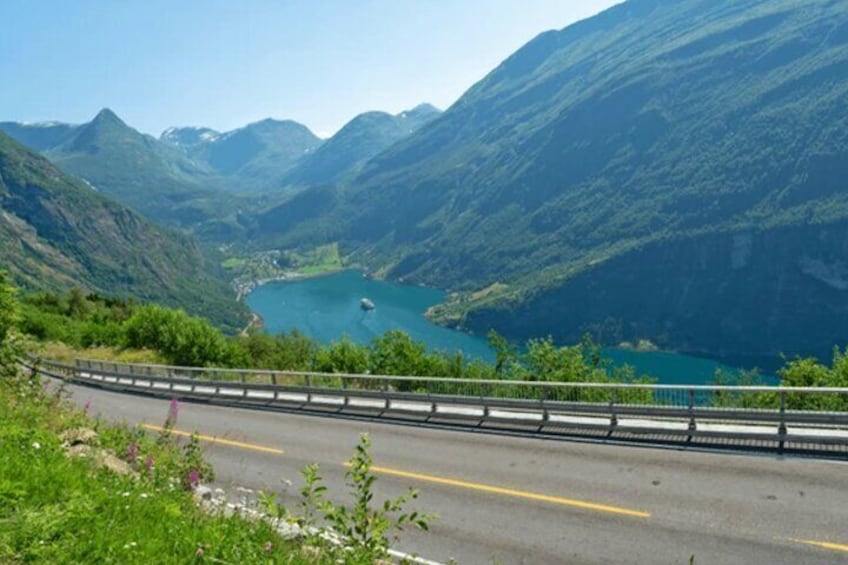 Geiranger Skywalk of Mount Dalsnibba and Eagle Road Experience