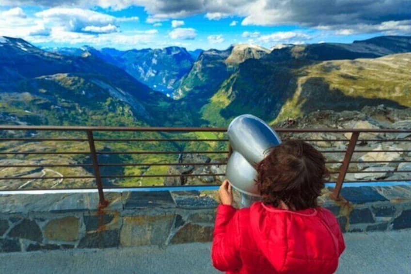 Geiranger Skywalk of Mount Dalsnibba and Eagle Road Experience
