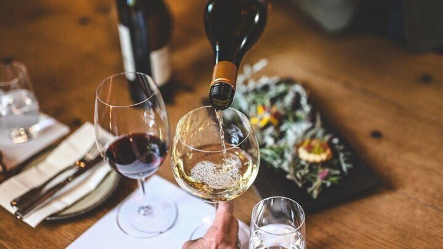 Savour Voyager allows guests to choose their wine selection.