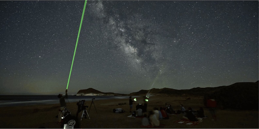 Cavalleria: Stargazing at the beach with Telescope
