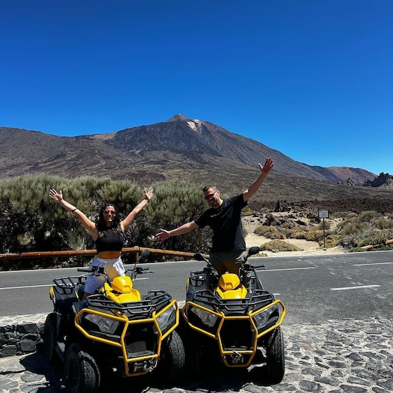 Tenerife : Quad trip to the teide (day or sunset) with beverage