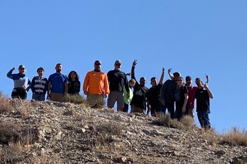 Tour group at an overlook