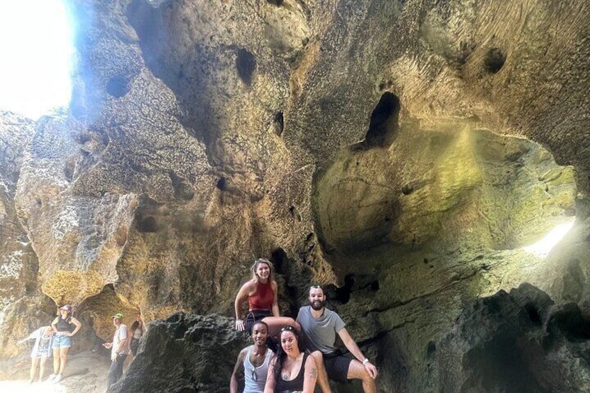 Cave of The Taino Indian & Poza Del Obispo Beach With Transport 