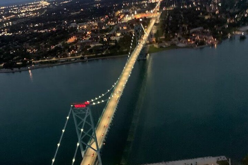 Sunset Helicopter Experience in Downtown Detroit