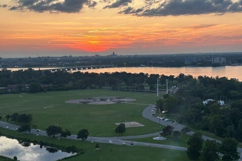 Sunset Helicopter Experience in Downtown Detroit