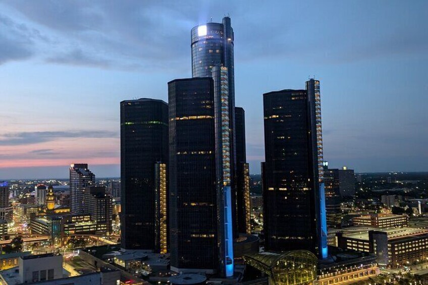 Sunset Helicopter Experience in Downtown Detroit