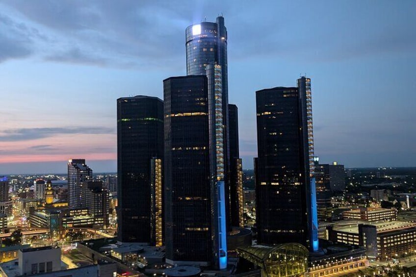Sunset Helicopter Experience in Downtown Detroit