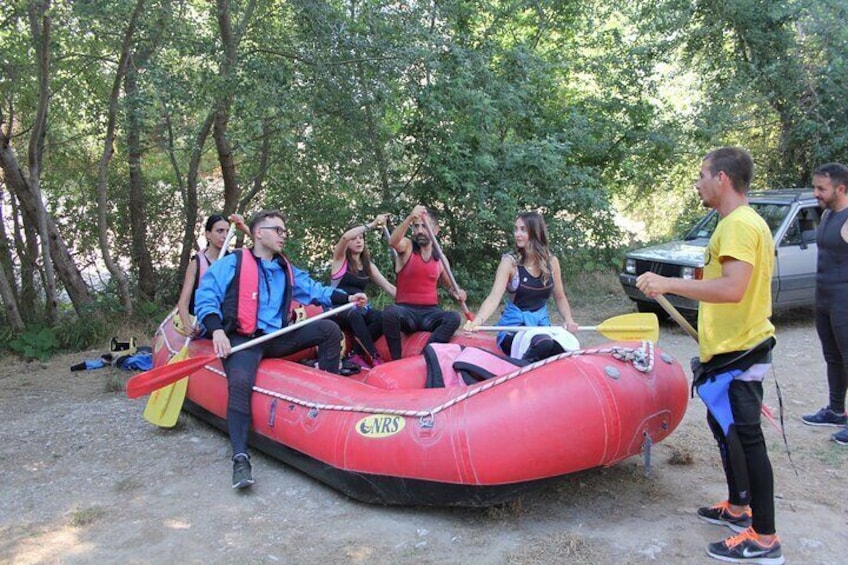 Rafting in the Cilento National Park in Salerno