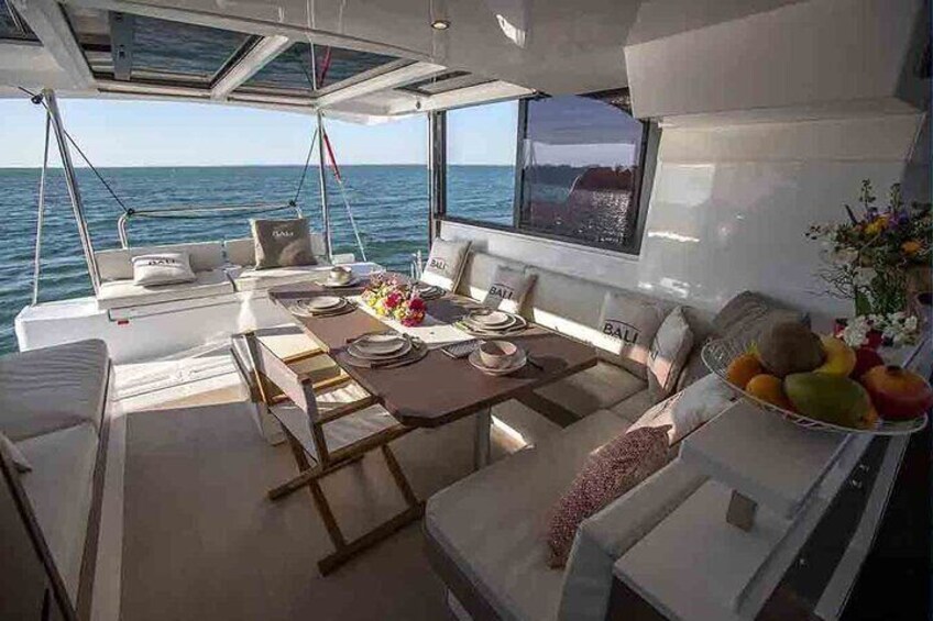 Catamaran trip and overnight stay in Palermo with meals for 8 people