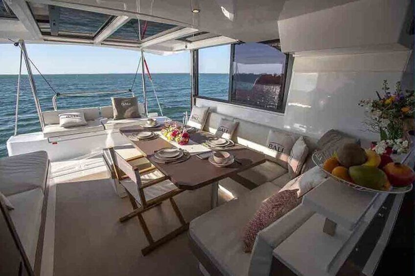 Catamaran trip and overnight stay in Palermo with meals for 8 people