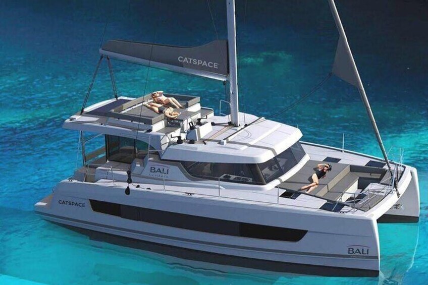 Catamaran trip and overnight stay in Palermo with meals for 8 people