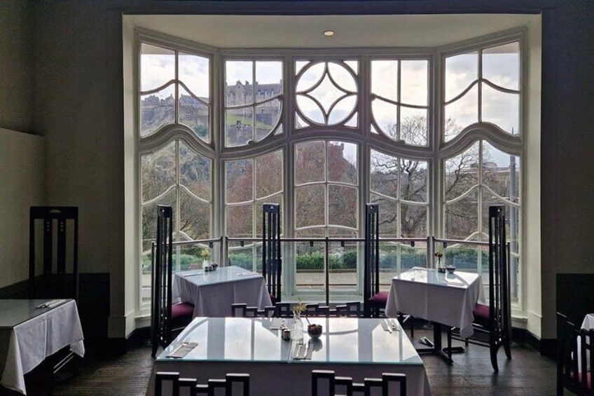 Traditional Afternoon Tea in Edinburgh with Castle View