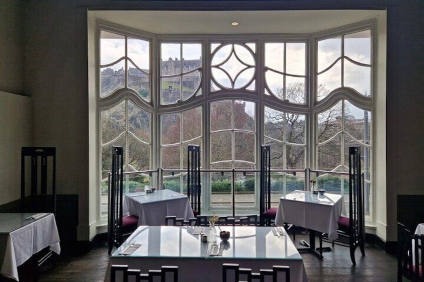 Traditional Afternoon Tea in Edinburgh with Castle View