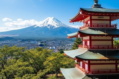 Tokyo 10-Hour Mt. Fuji, Oshino Hakkai & Outlets/Hot Spring Tour