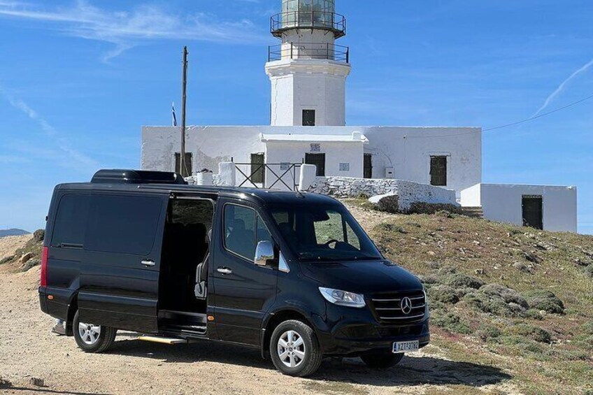 Explore Mykonos Tour with a Luxury Mini Bus Tour