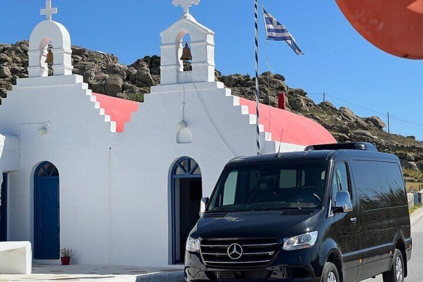 Explore Mykonos Tour with a Luxury Mini Bus Tour
