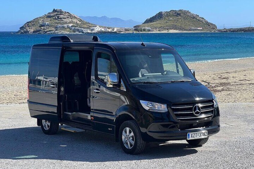 Explore Mykonos Tour with a Luxury Mini Bus Tour