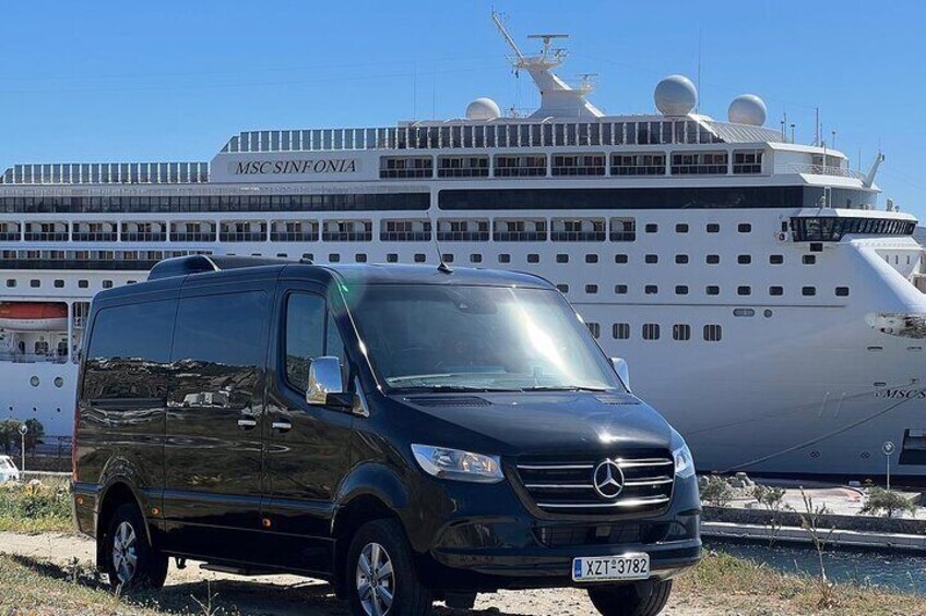 Explore Mykonos Tour with a Luxury Mini Bus Tour