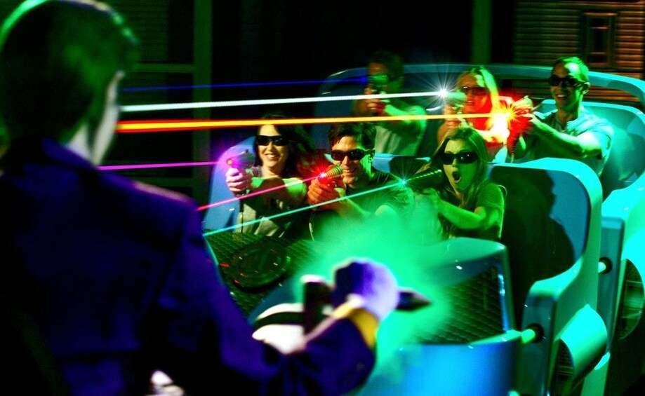 Laser ride at Six Flags California