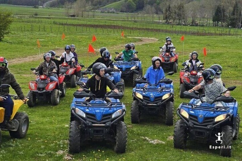 Explore Laceno Lake by quad, surrounded by the stunning views of the Picentini Mountains