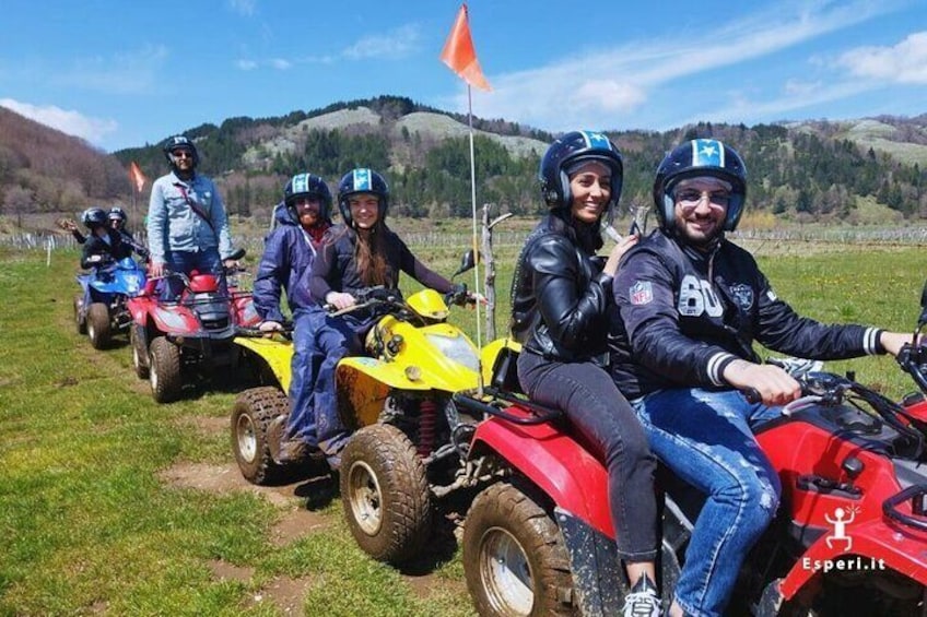 Ready for adventure! The tour begins with a safety briefing and a shared smile.