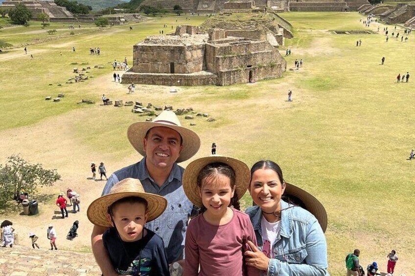 View of the southern platform of Monte Albán