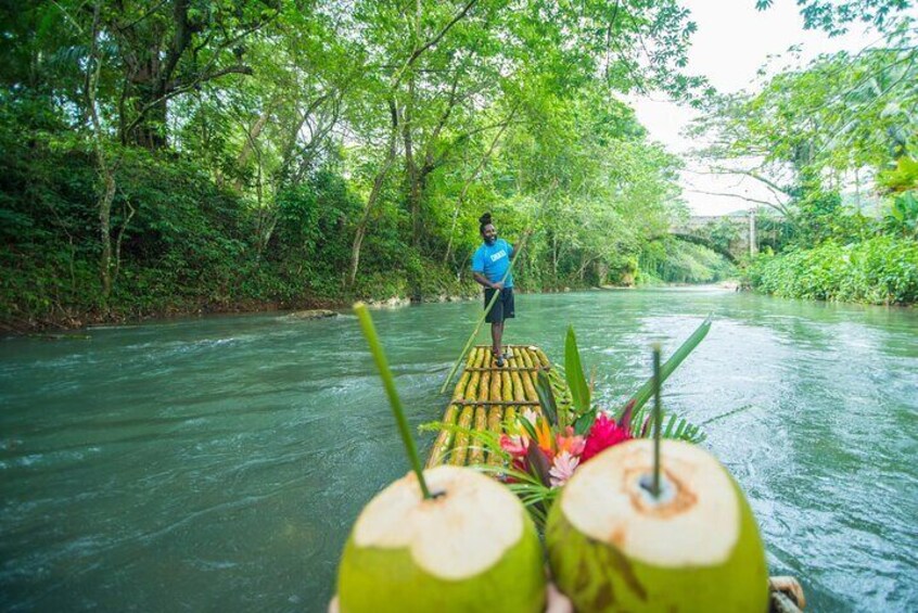 Montego Bay Shopping Tour and Bamboo River Rafting