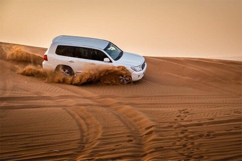Dubai Desert Safari Dune Bashing, 60min ATV Quad, Camel Ride, BBQ