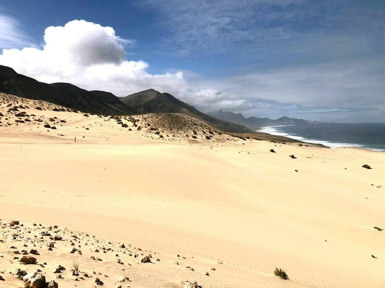 Jandia Highlights:Morro Jable, Dunes & the Sotavento lagoon from South