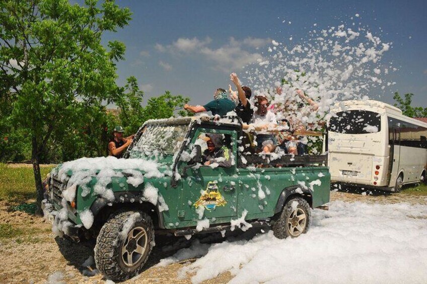 Side Jeep Safari with Green Lake Boat Cruise and Lunch