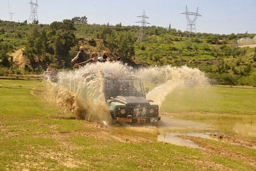 Side Jeep Safari with Green Lake Boat Cruise and Lunch