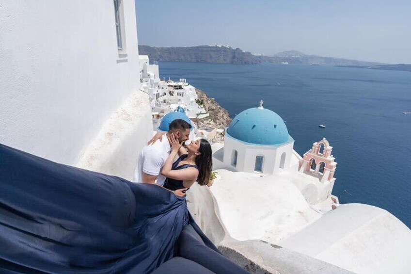 Rental Flying Dress Photoshoot Santorini
