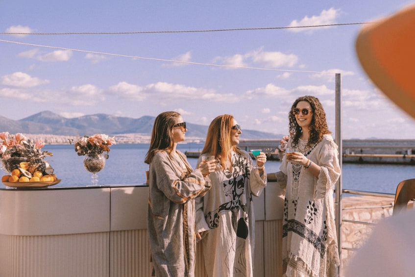 Picture 2 for Activity Athens: Riviera Sunset Cruise with Music & Swimming
