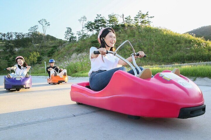 Enjoy riding the Luge in Ganghwa Seaside Resort Luge which has 1.8km long route.