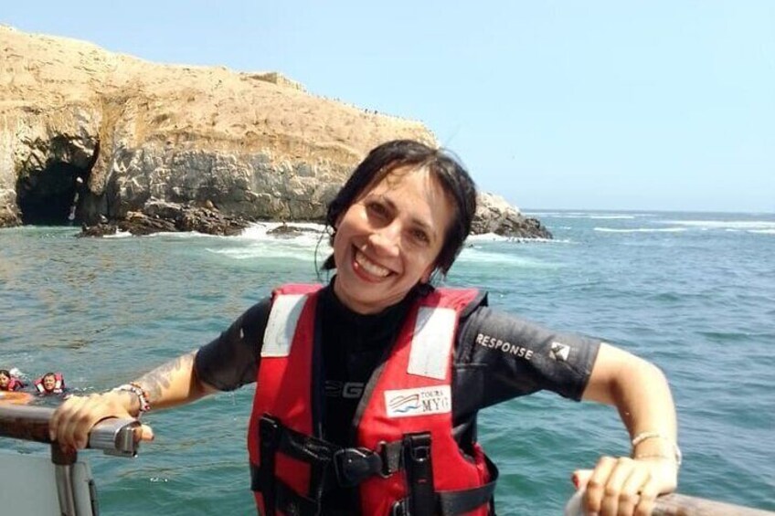 When leaving the main activity that is swimming with sea lions
