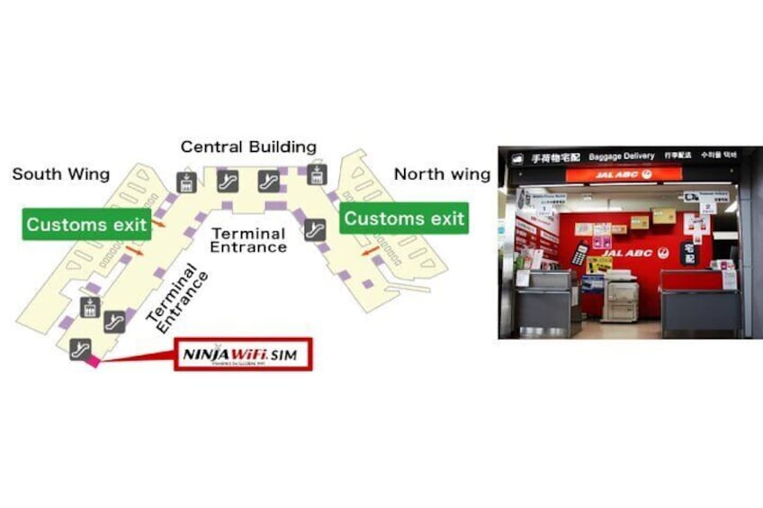 Narita Terminal 2 Counter Information