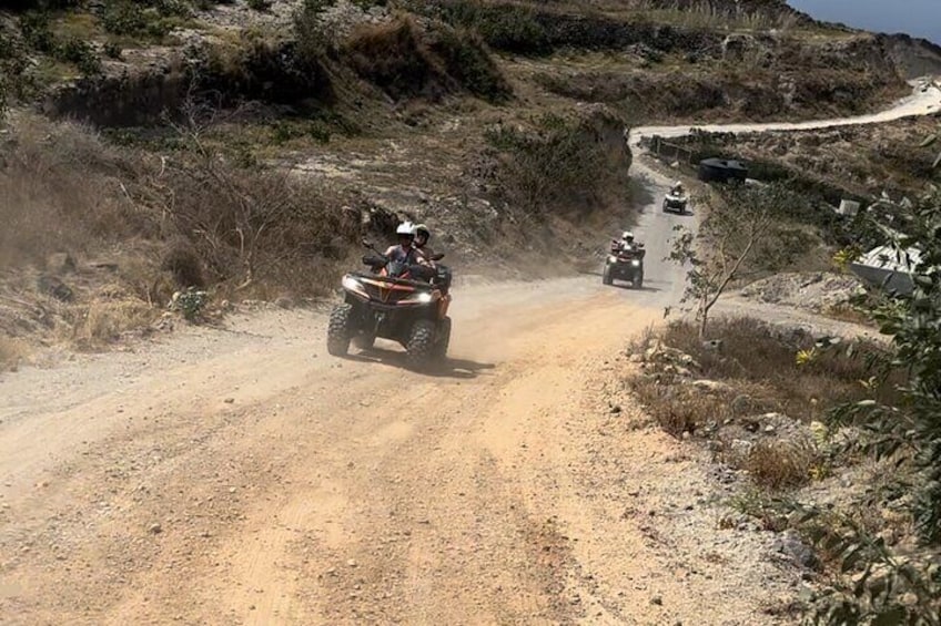 Santorini ATV-Quad Off-road Experience Tour + Transportation