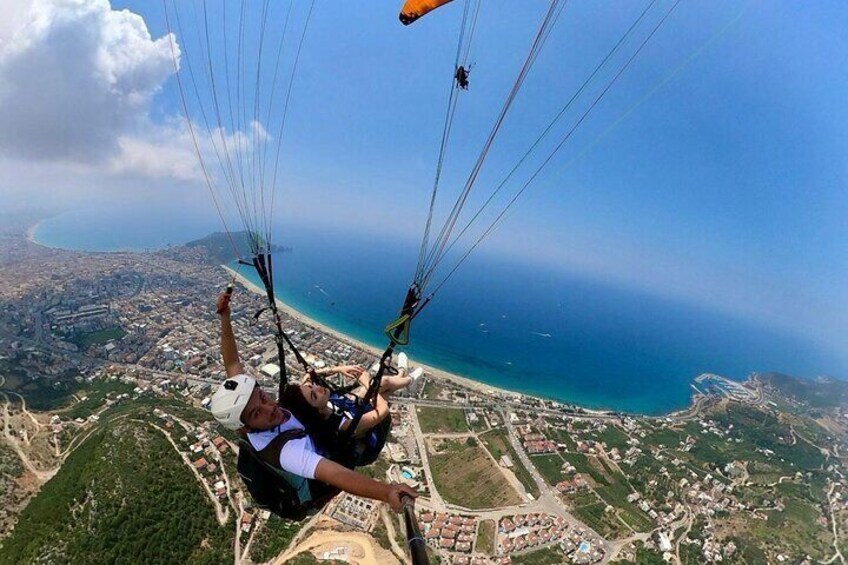 Tandem Paragliding in Alanya with Professional Licensed Pilots