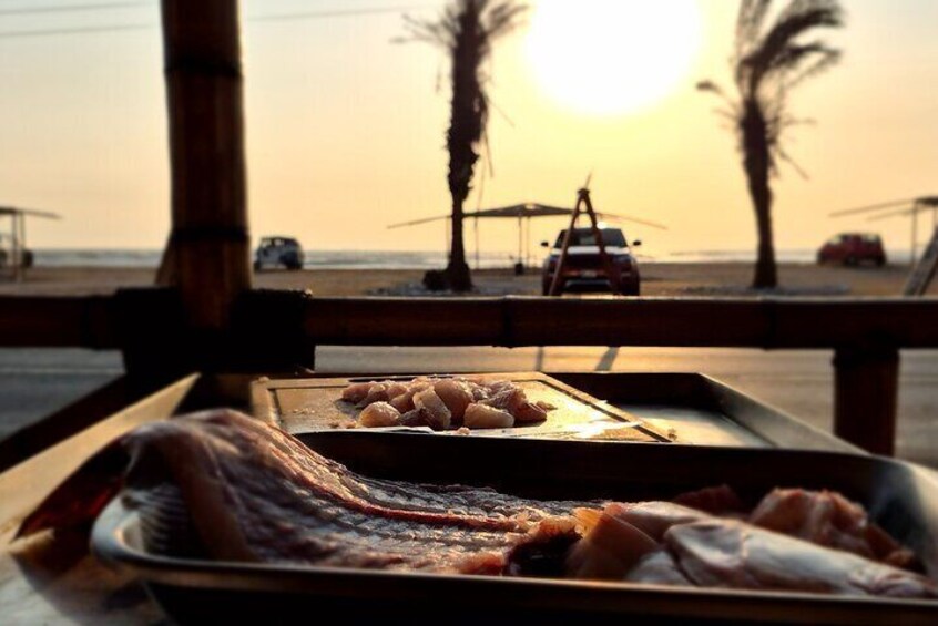 Flounder Filleting and Tasting in Local Pisco Restaurant