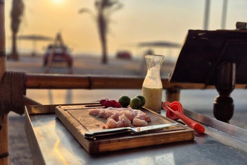 Flounder Filleting and Tasting in Local Pisco Restaurant