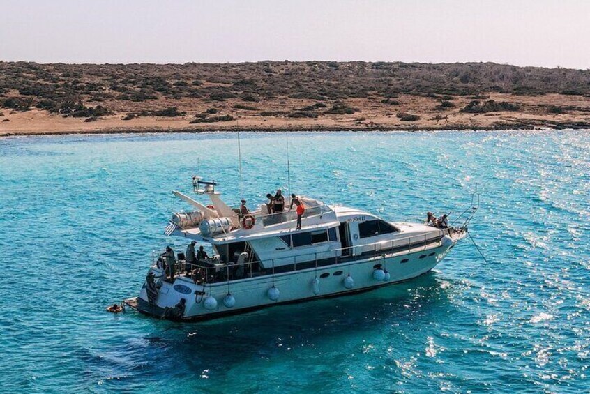 Shared Yacht Cruise in Chrissi Island with Lunch