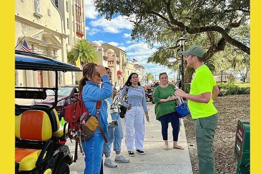 St. Augustine Food Tour on Premium Electric Cart with Pick Up 