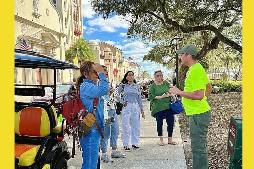 St. Augustine Food Tour on Premium Electric Cart with Pick Up