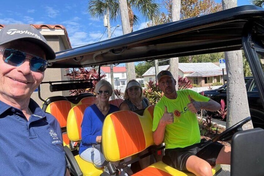 St. Augustine Food Tour on Premium Electric Cart with Pick Up