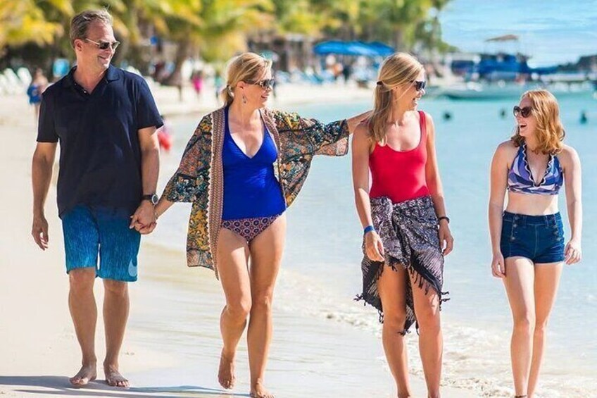Roatan West Bay Family Beach Club with Private Driver