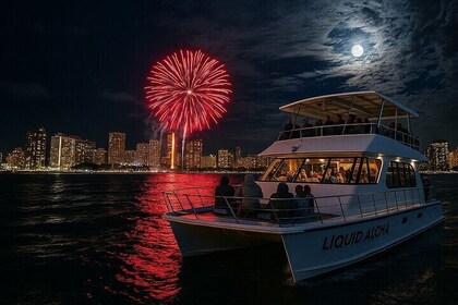 Croisière en bateau Waikiki Friday Fireworks au départ d'Oahu