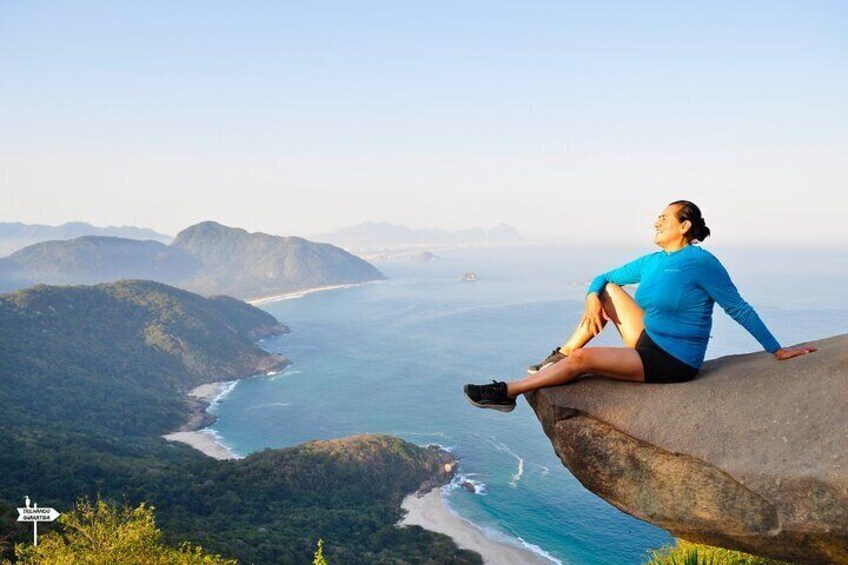 Telégrafo Stone in Rio de Janeiro and Beach